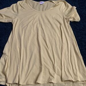 LuLaRoe Yellow Short Sleeve Top
